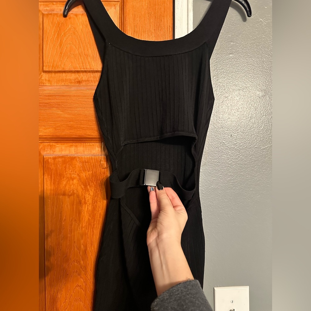 Open middle dress